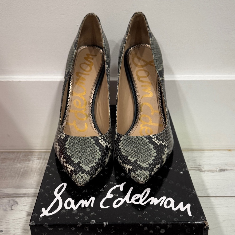 Sam Edelman Snakeskin Pattern Heels